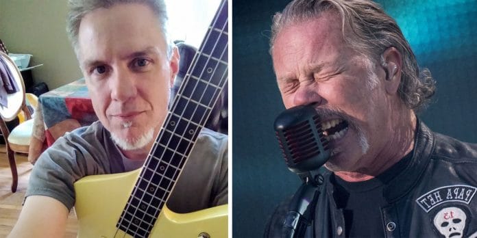 Ron McGovney y James Hetfield. Foto Hetfield: Sky.com