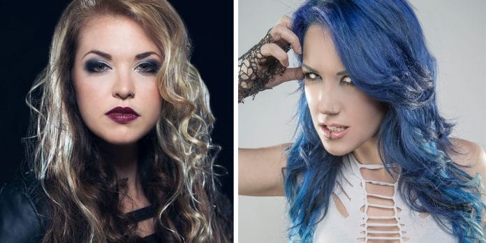 Vicky Psarakis (The Agonist) y Alissa White-Gluz (Arch Enemy)