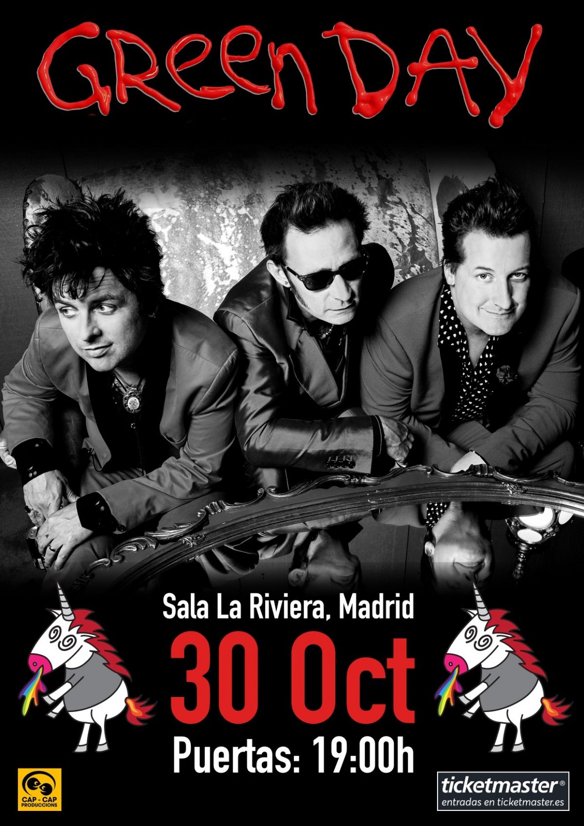 GREEN DAY anuncia concierto sorpresa en una sala de Madrid para el 30 de octubre