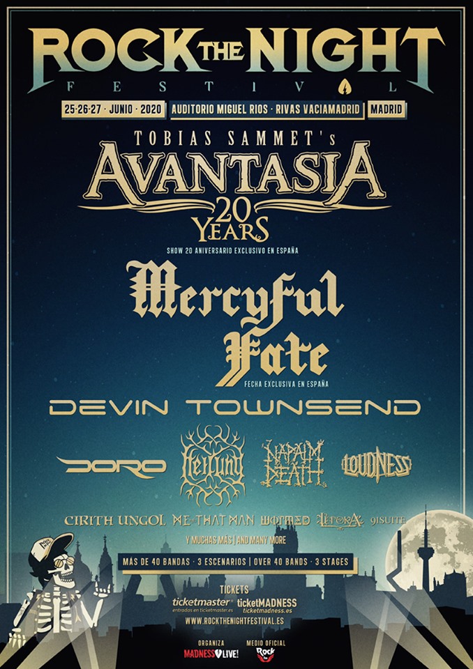 AVANTASIA y MERCYFUL FATE, primeras confirmaciones para el ROCK THE NIGHT 2020