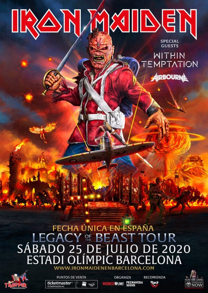 IRON MAIDEN tocará en BARCELONA en julio de 2020: Entradas y más información
