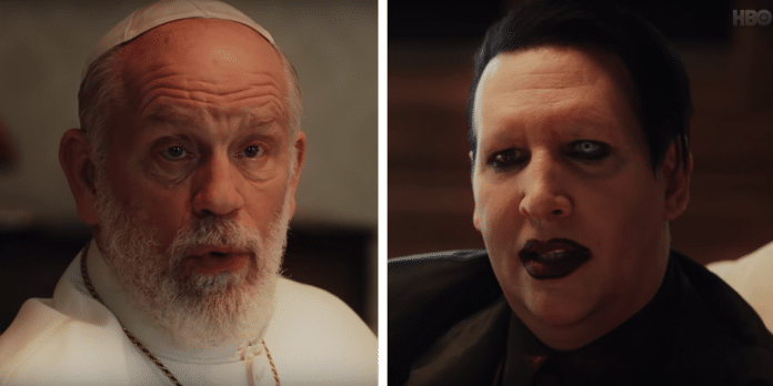 Mira a MARILYN MANSON actuar en la serie "The New Pope" de HBO (VIDEO)