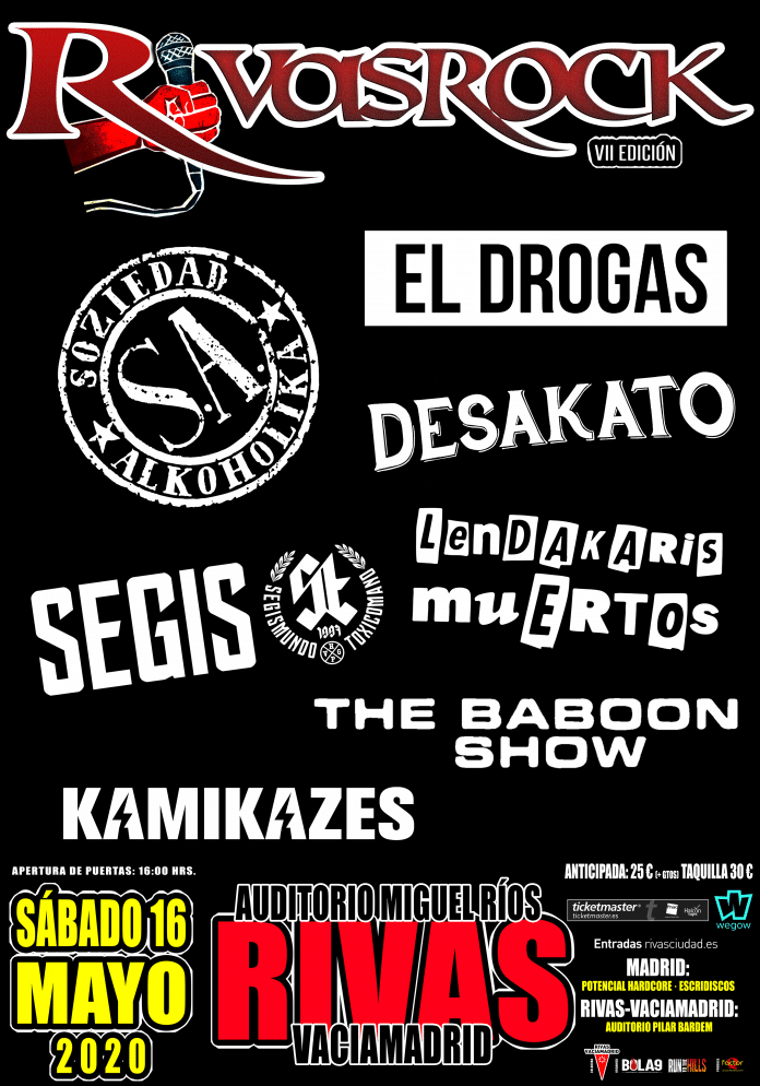 RIVAS ROCK 2020: Cartel completo, entradas y más información