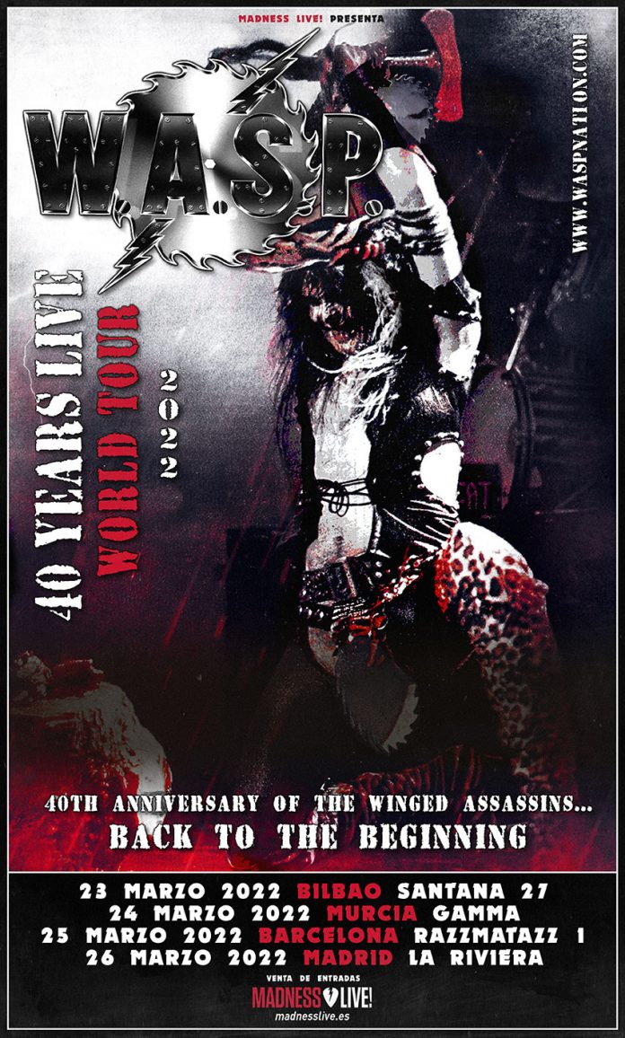 W.A.S.P. en España en 2022